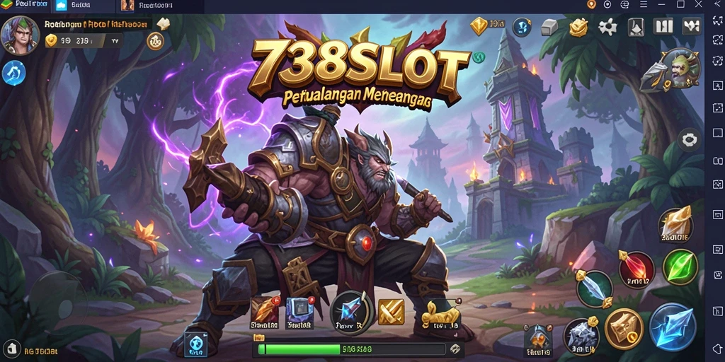 Tampilan menegangkan dari gameplay RPG 738SLOT yang memikat.