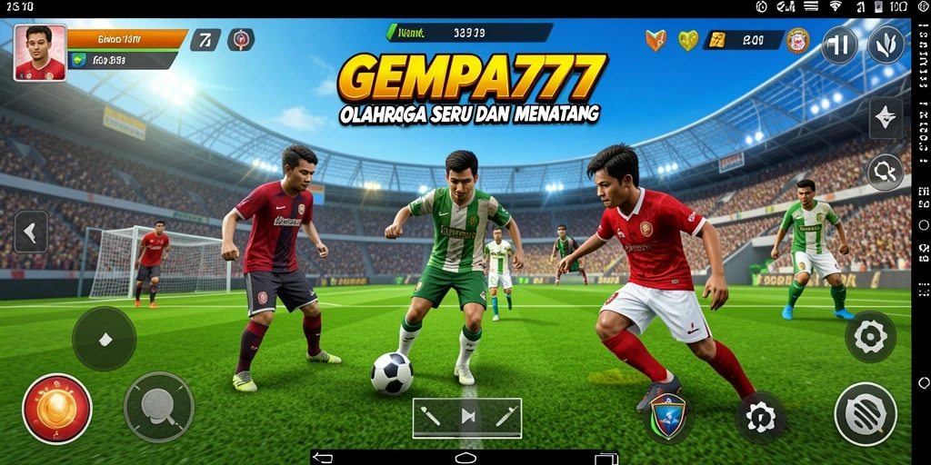 Tampilan gameplay seru di GEMPA777 saat berkompetisi dalam olahraga.