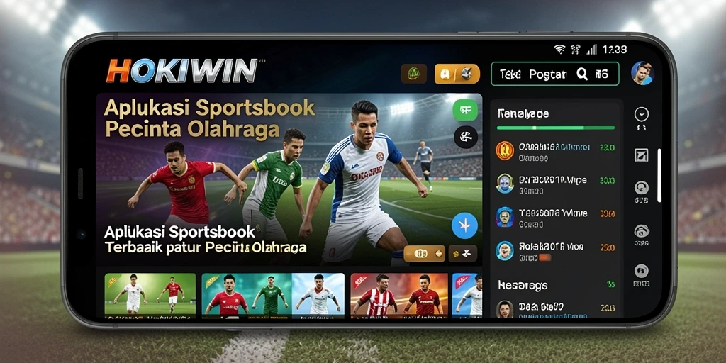Tampilan screenshot HOKIWIN menampilkan fitur taruhan olahraga yang menarik.