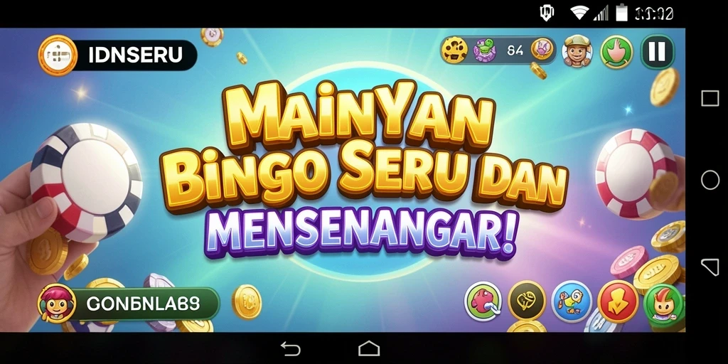 Tampilan permainan Bingo yang menarik di IDNSERU.