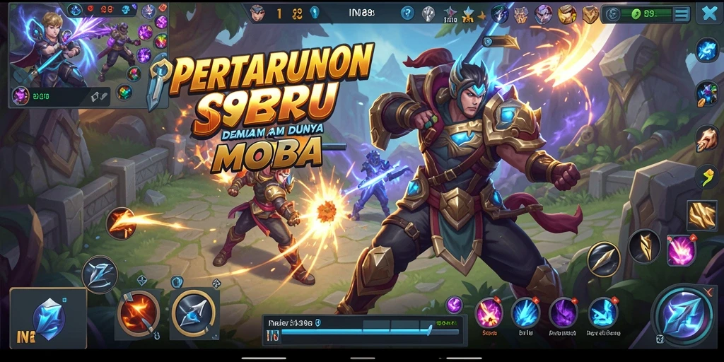 Screenshot gameplay IN88 menampilkan pertarungan tim yang intens dan seru.