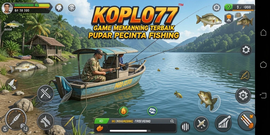 Gameplay KOPLO77 yang seru menampilkan momen memancing yang mendebarkan.