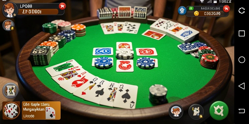 Tampilan gameplay Gaple yang seru di LPO88.