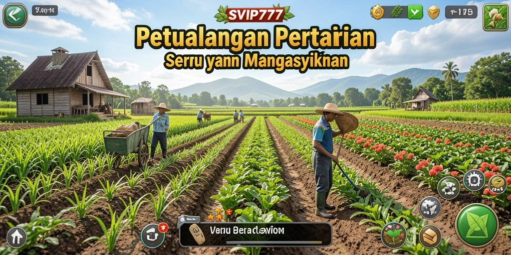 Tampilan seru gameplay <strong>SVIP777</strong> saat bertani.